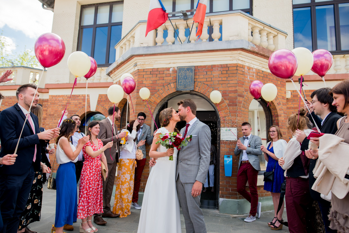 sortie mairie mariage ballons arras