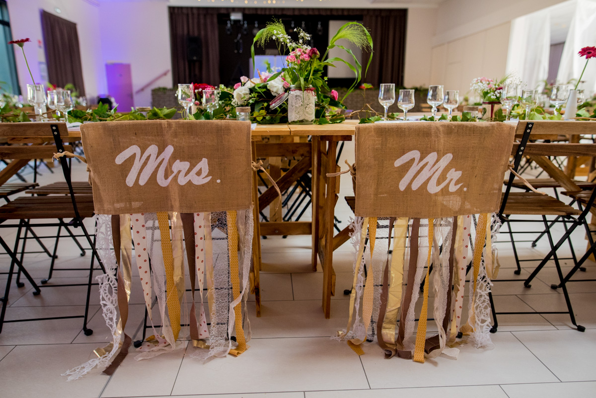 decoration chaise mariage champêtre arras