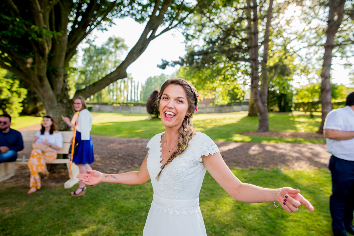 la mariée mariage champêtre