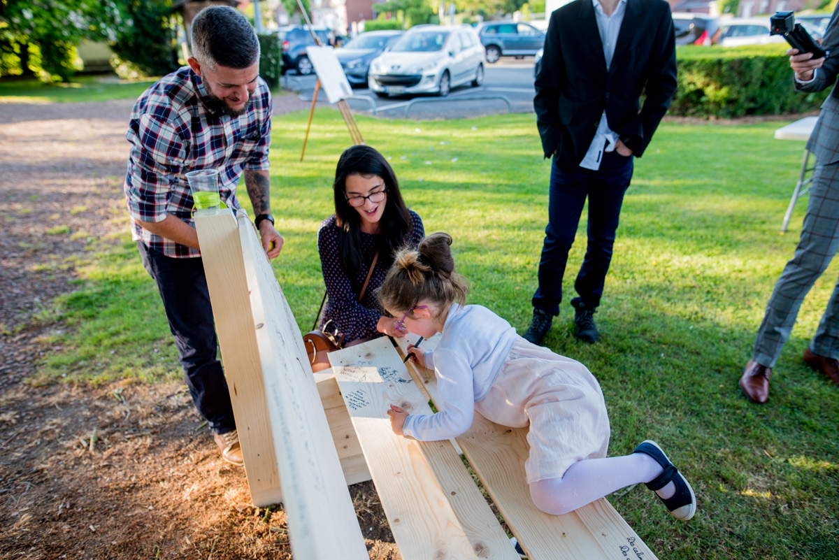 Banc de Livre d'or en Bois